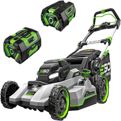 EGO POWER+ Cordless Electric Lawn Mower, Self-Propelled, Includes 56V 7.5Ah Battery and Rapid Charger (LM2135SP) plus Extra 5.0Ah Battery (BA2800T)